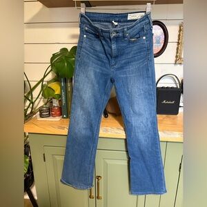 Rag & Bone High-Rise Ankle Flare Jeans – Size 26 (Medium Wash)